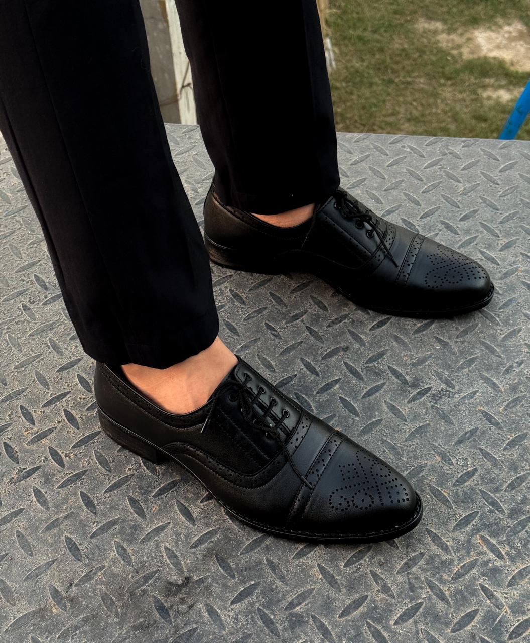 Black Oxford brogue