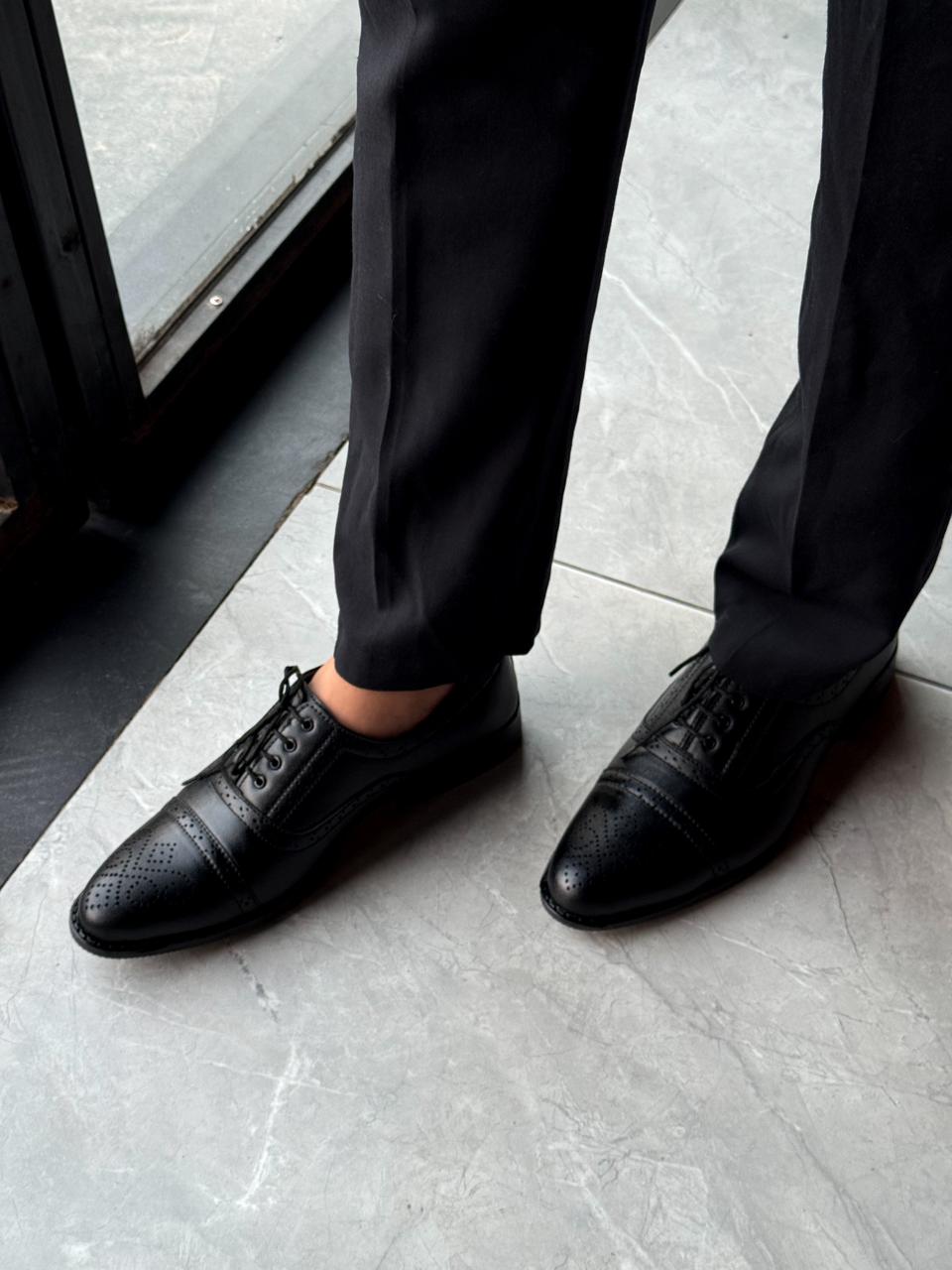 Black Oxford brogue