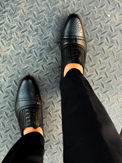 Black Oxford brogue