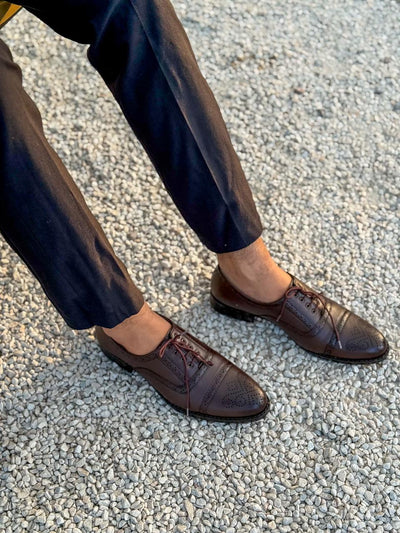 Brown Oxford brogue